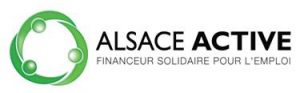 Logo Alsace Active : financeur solidaire pour l'emploi